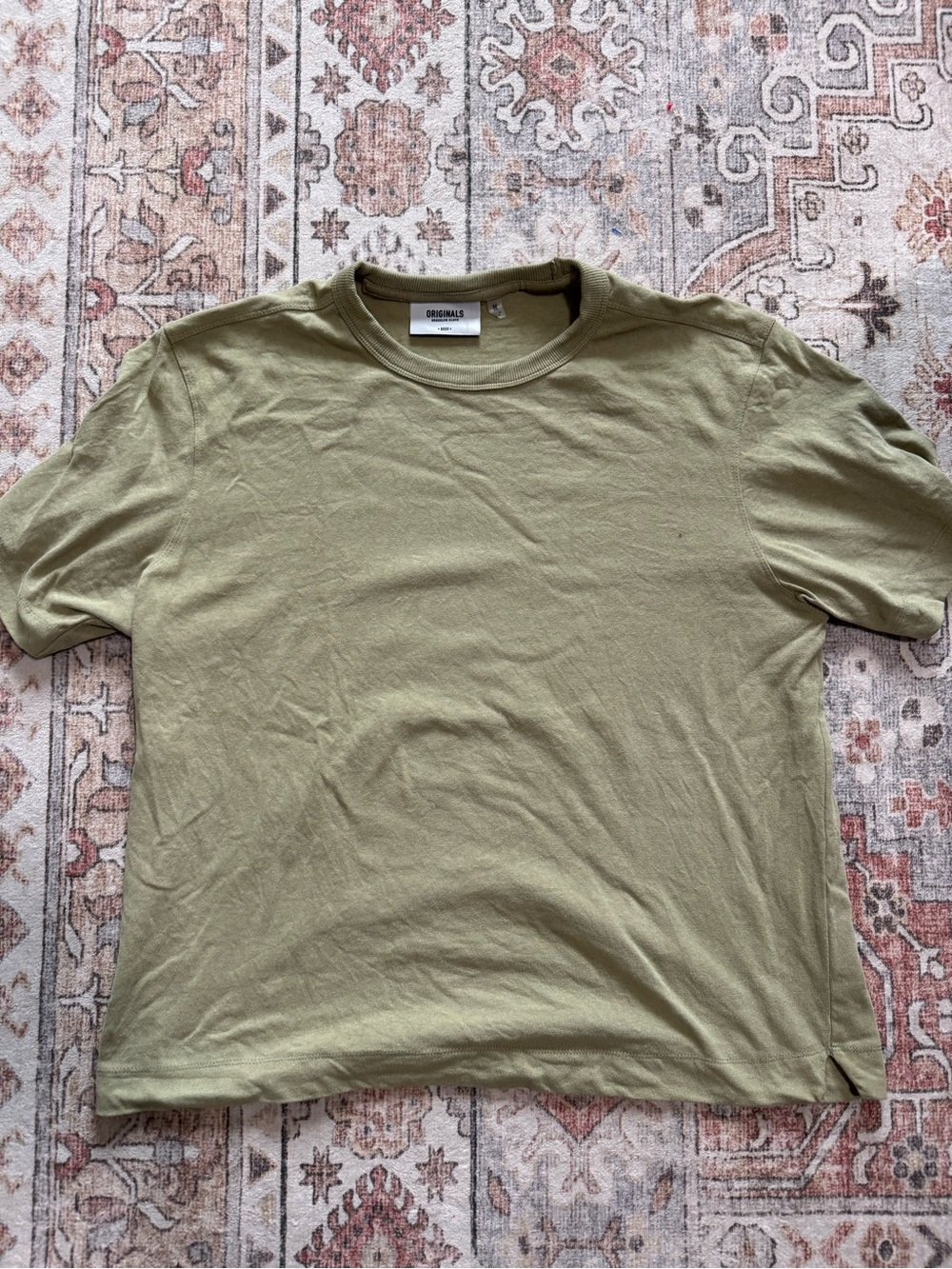 Brooklyn Cloth Olive Crew Neck Short Sleeve Tee